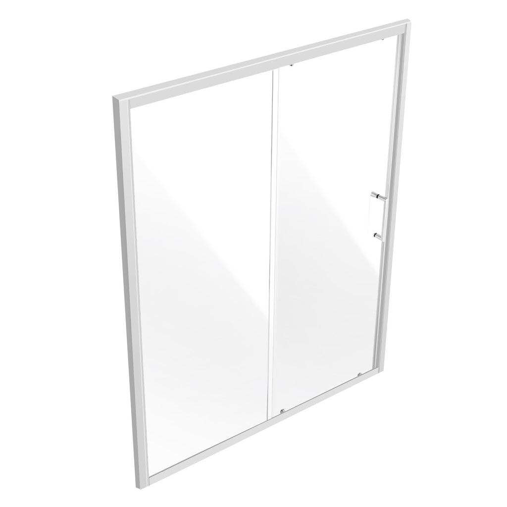 Pusiau rėminės stumdomos dušo durys VEVOR CNH-EC-S721A CH, 150 cm pločio