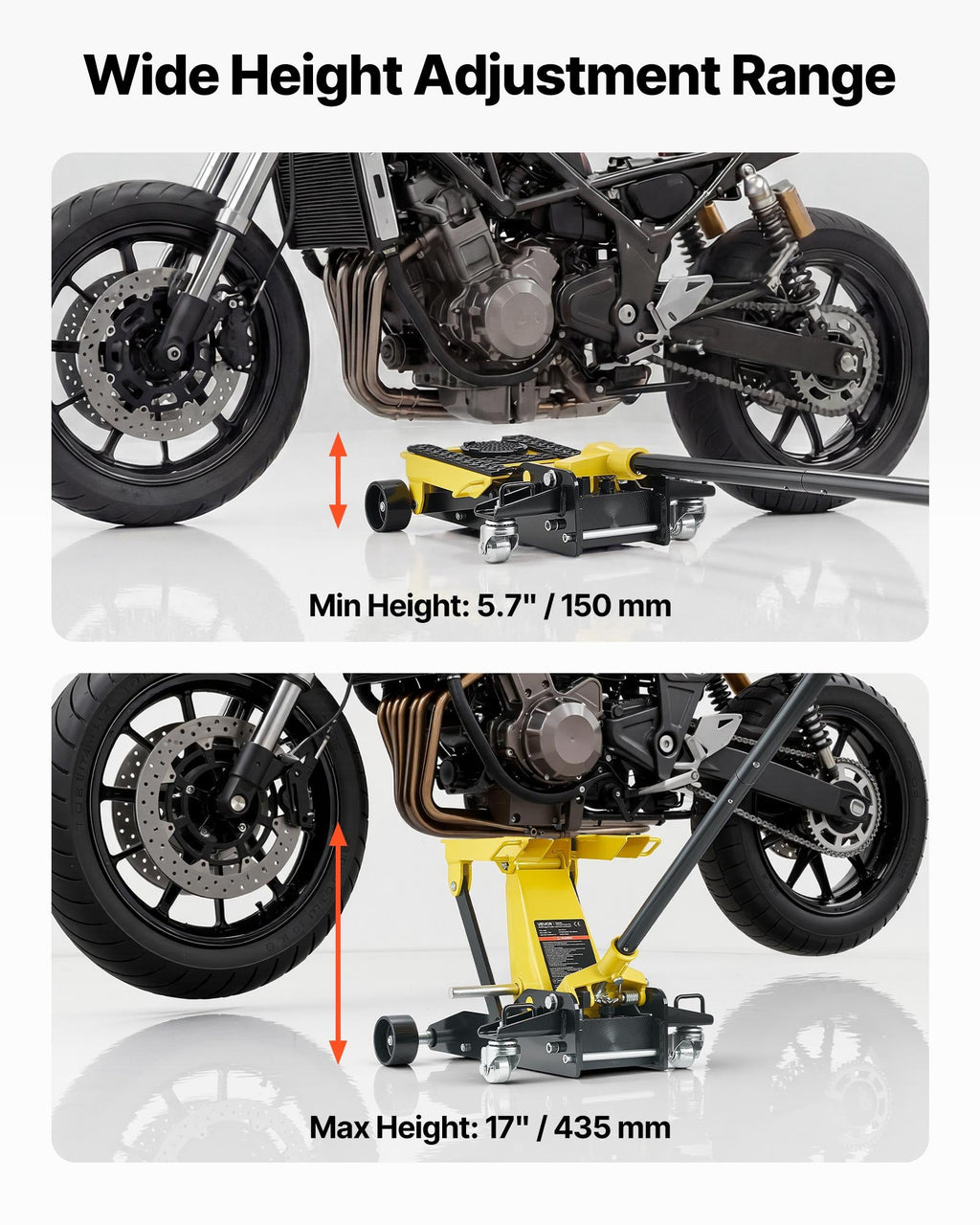 Žemo profilio hidraulinis keltuvas VEVOR WD-ATV-01, 2 t