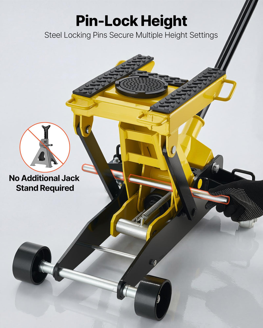 Žemo profilio hidraulinis keltuvas VEVOR WD-ATV-01, 2 t