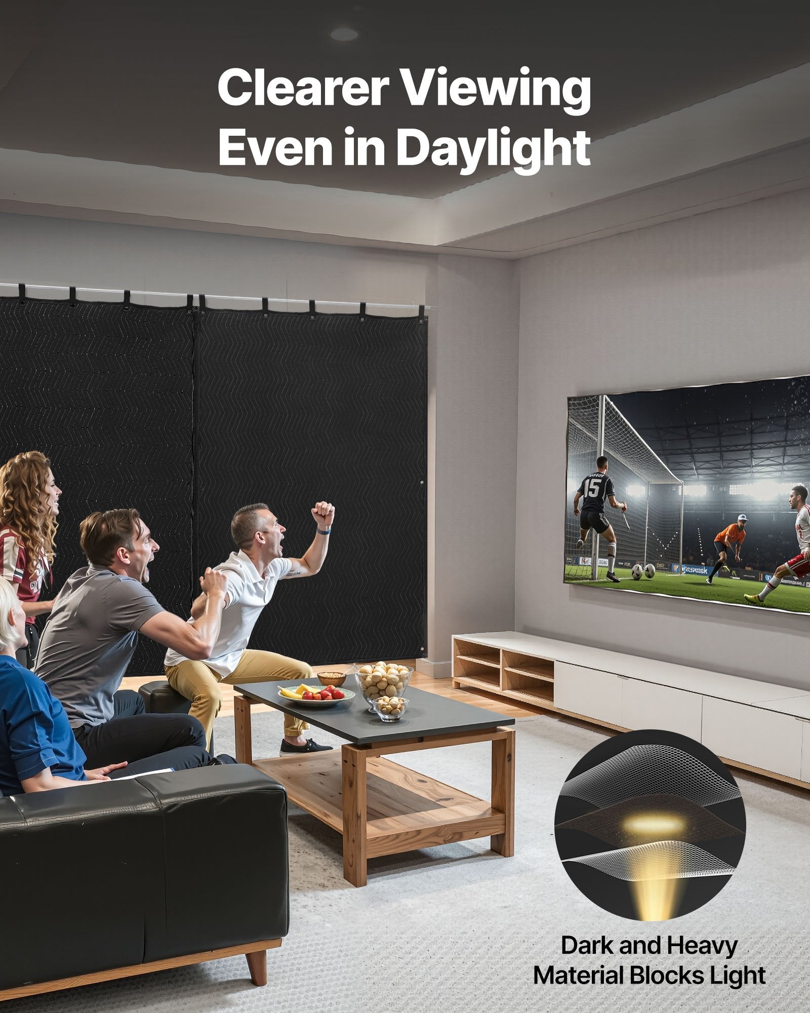 Garsą izoliuojanti užuolaida VEVOR YB068, 2032 x 1219 mm