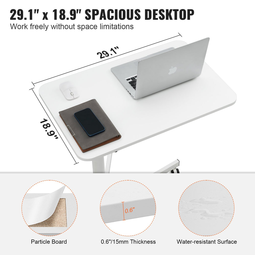 Reguliuojamo aukščio mobilus stalas VEVOR GT-SY50-4, 72,3–112,2 cm aukštis