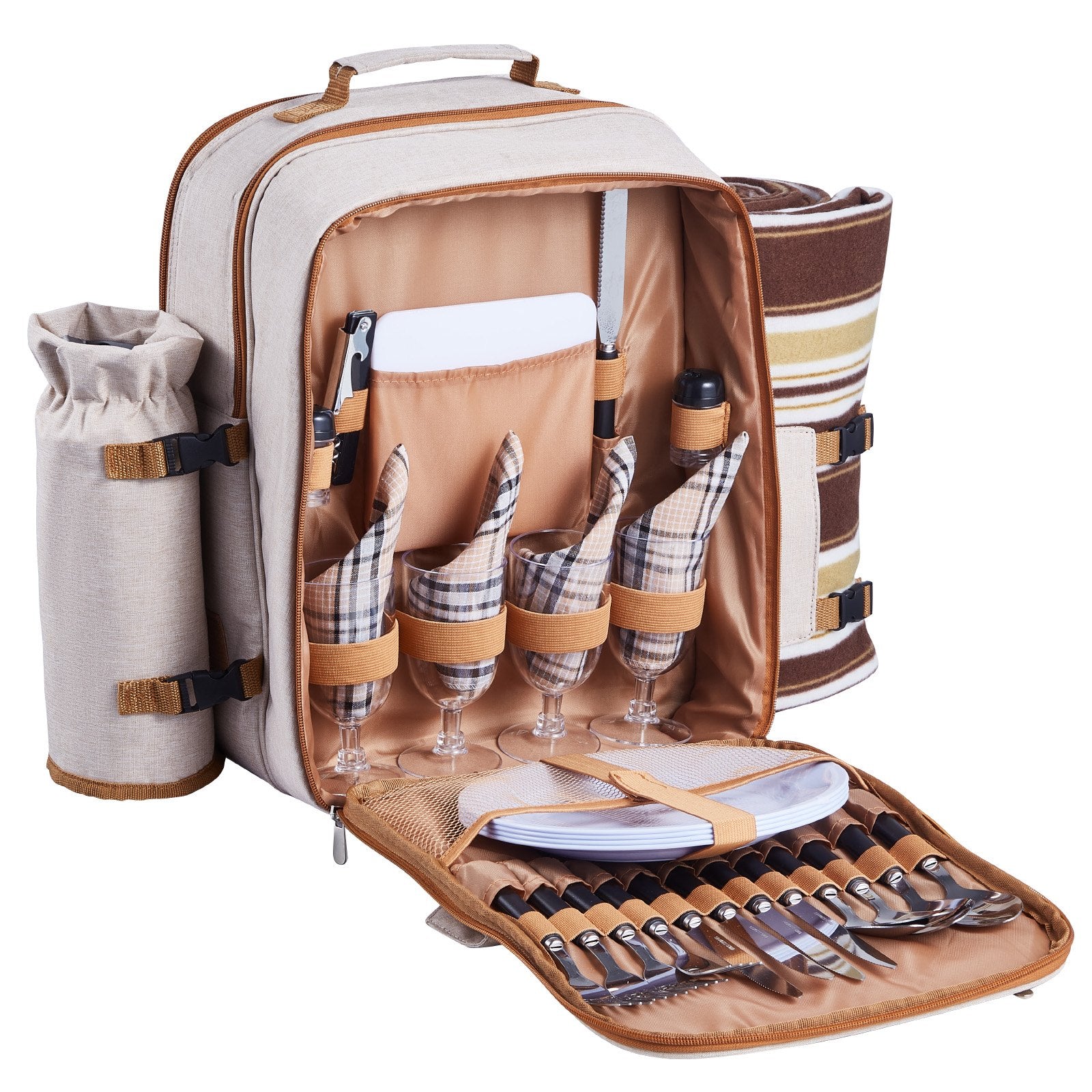 Pikniko kuprinė VEVOR TWPB-36225B2, 4 asmenims