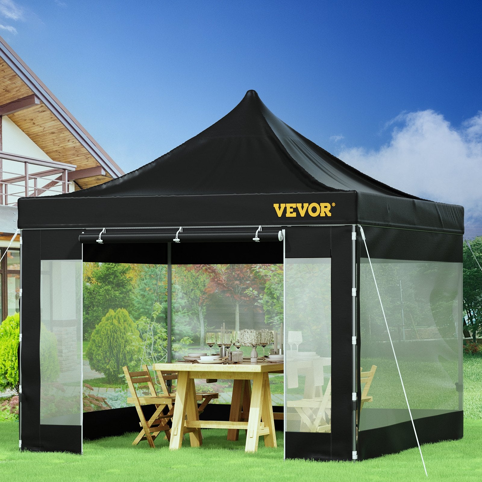 Atlenkiama pavėsinė VEVOR Pop Up, 3x3 m