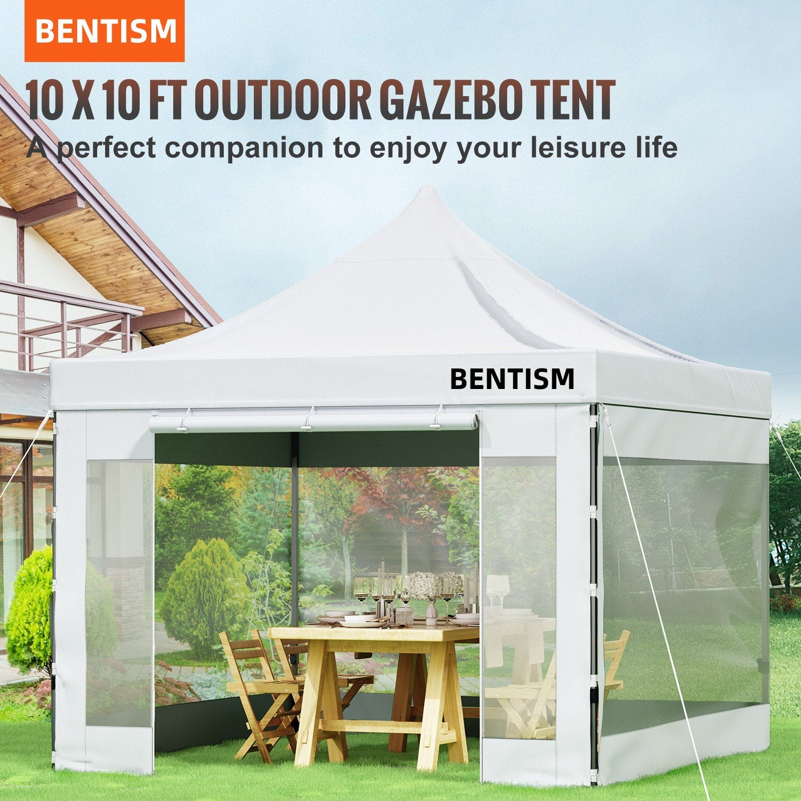 Sulankstoma pavėsinė VEVOR Pop Up, 3 x 3 m