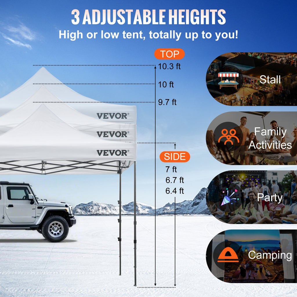 Sulankstoma pavėsinė VEVOR Pop Up, 3 x 3 m