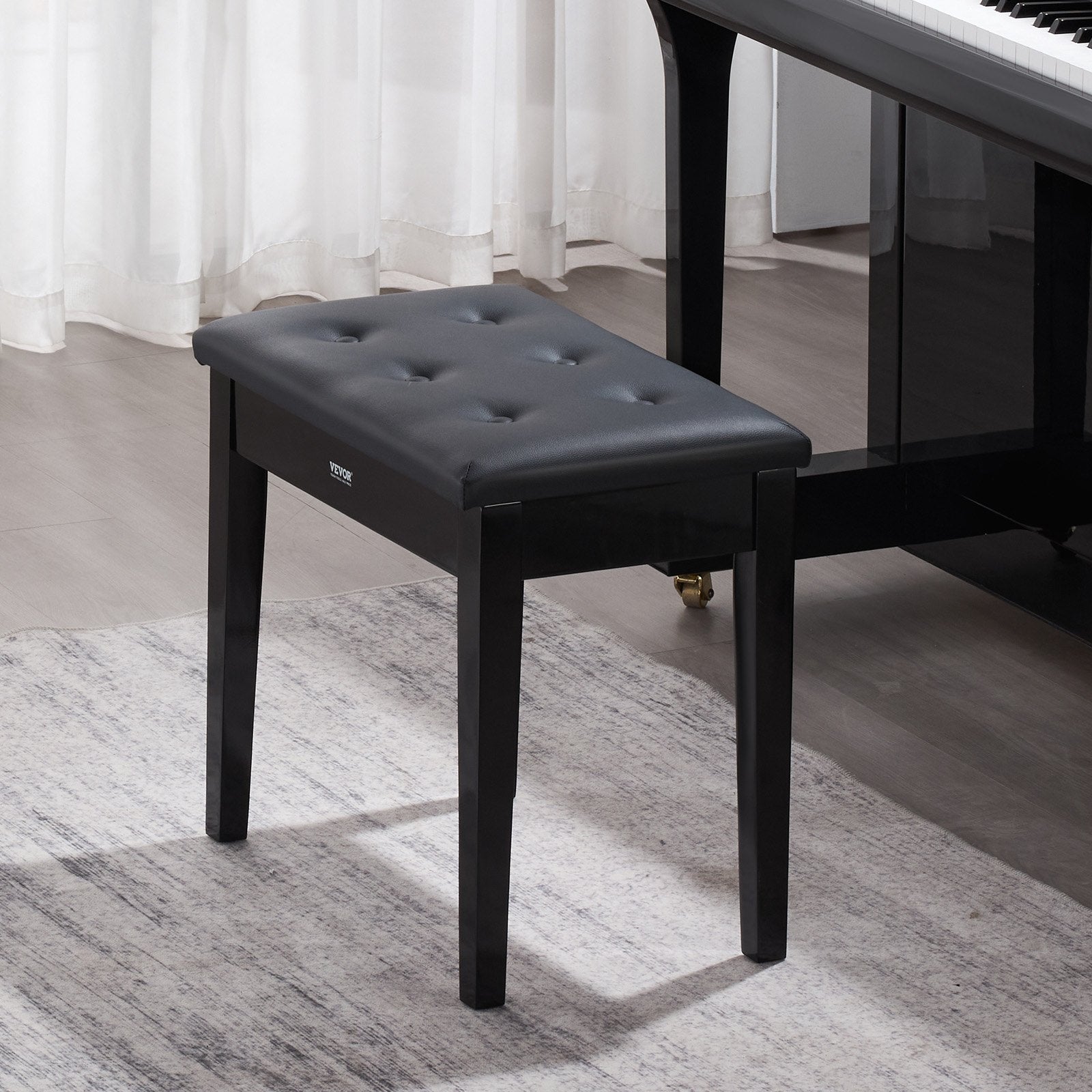 Pianino kėdė VEVOR SUE-4, su dėtuve