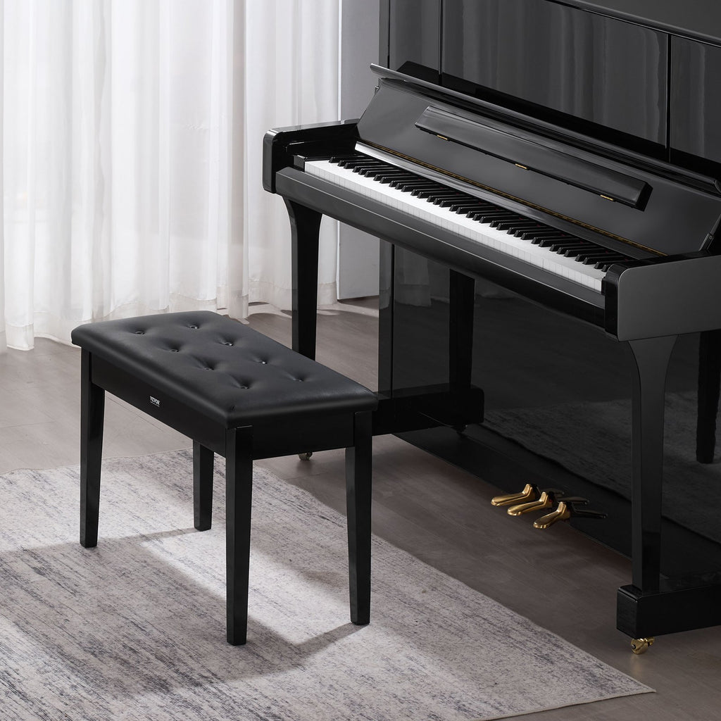 Dvivietė pianino kėdė VEVOR SUD-5, 750x355x490 mm