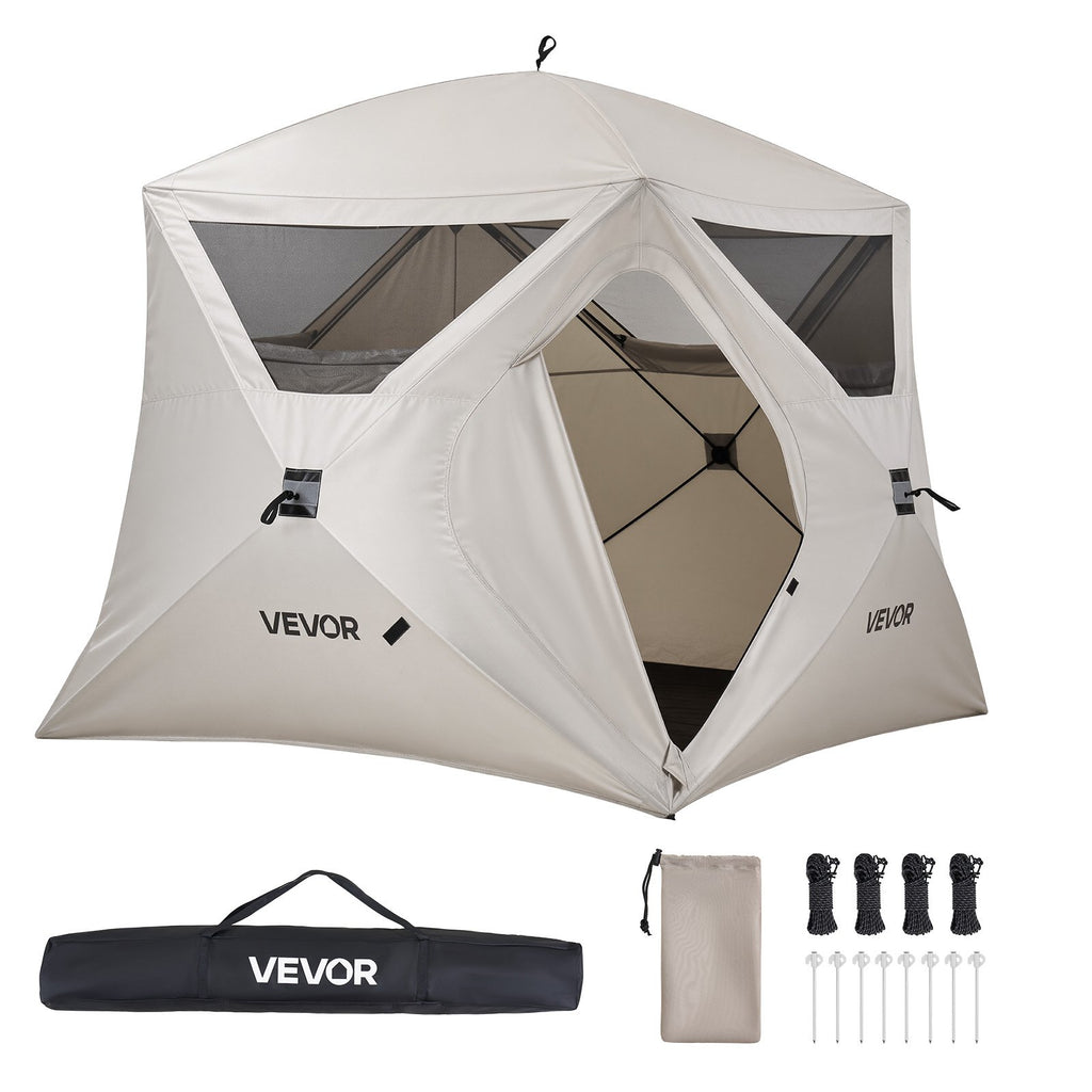 Keturvietė palapinė VEVOR YL90x90Beige-5, 212 cm aukščio