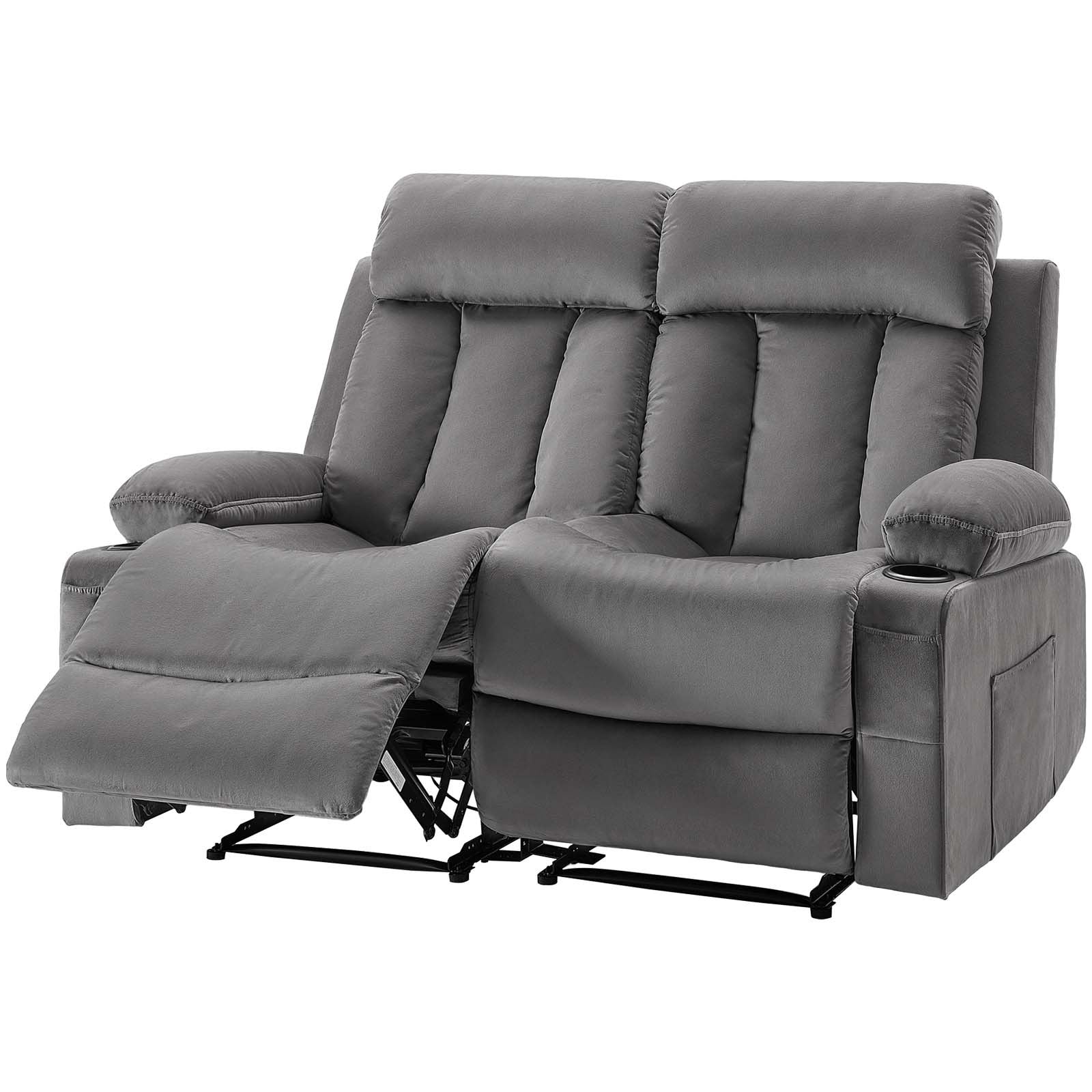 Dvivietė elektrinė masažinė sofa VEVOR A1505-2DLR, su šildymo ir masažo funkcijomis