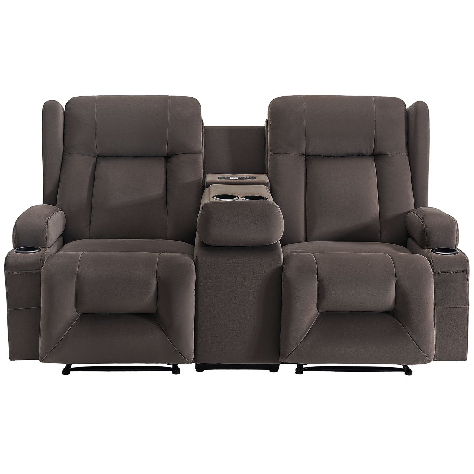 Dvivietė elektrinė masažinė sofa VEVOR A1503-2DLR, su šildymo funkcija