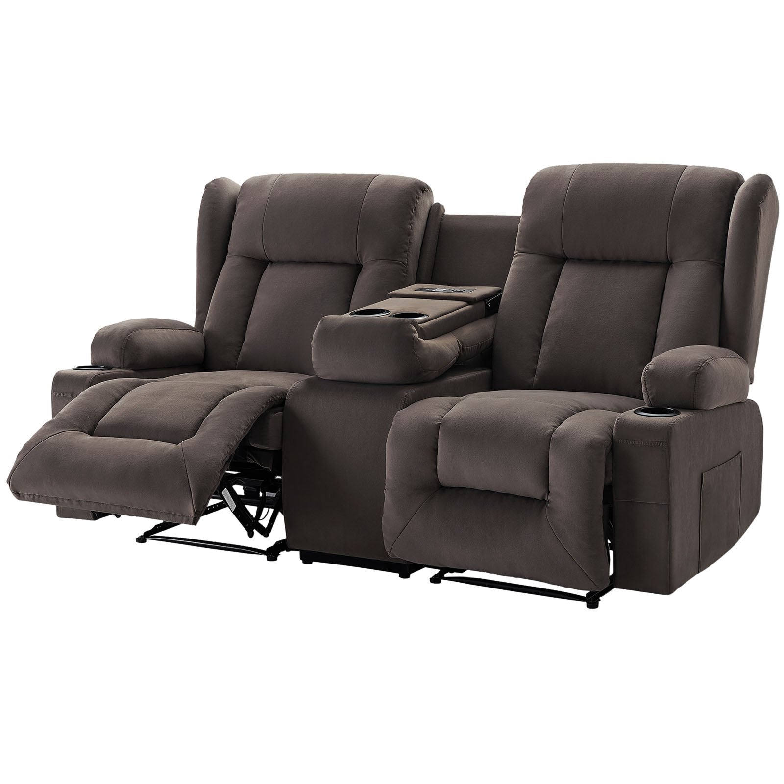 Dvivietė elektrinė masažinė sofa VEVOR A1503-2DLR, su šildymo funkcija