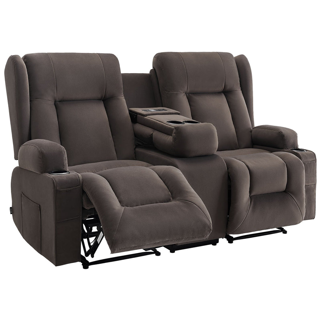 Dvivietė elektrinė masažinė sofa VEVOR A1503-2DLR, su šildymo funkcija