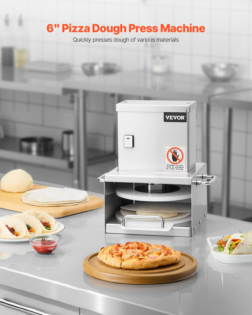Elektrinis tešlos presas VEVOR APD24-C, 15 cm