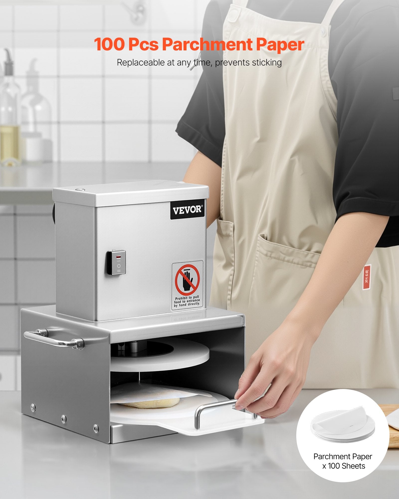 Elektrinis tešlos presas VEVOR APD24-C, 15 cm