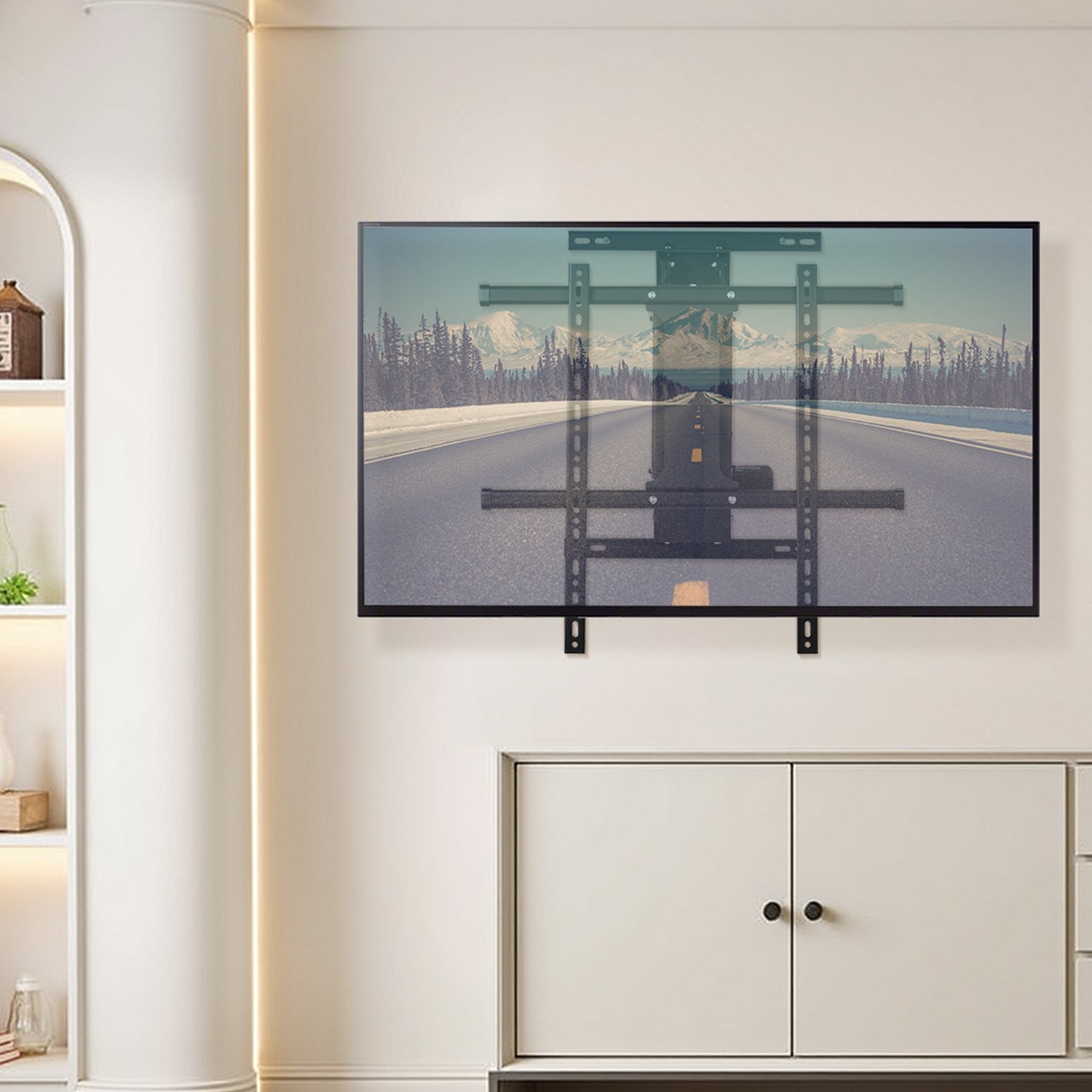 Motorizuotas TV sieninis laikiklis VEVOR DT450, 32–65 colių ekranams