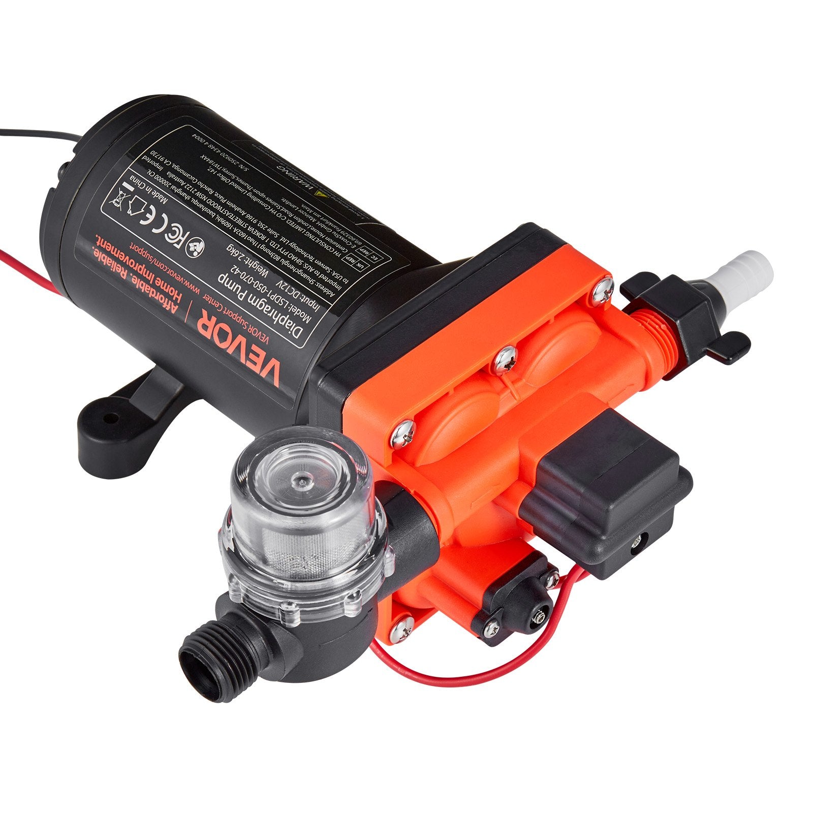 Vandens siurblys VEVOR LSDP1-050-070-42, 12V 18,9 l/min