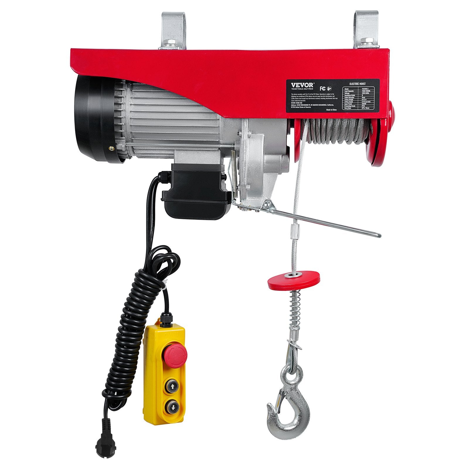 Elektrinė gervė VEVOR 1600W, 1000 kg keliamoji galia