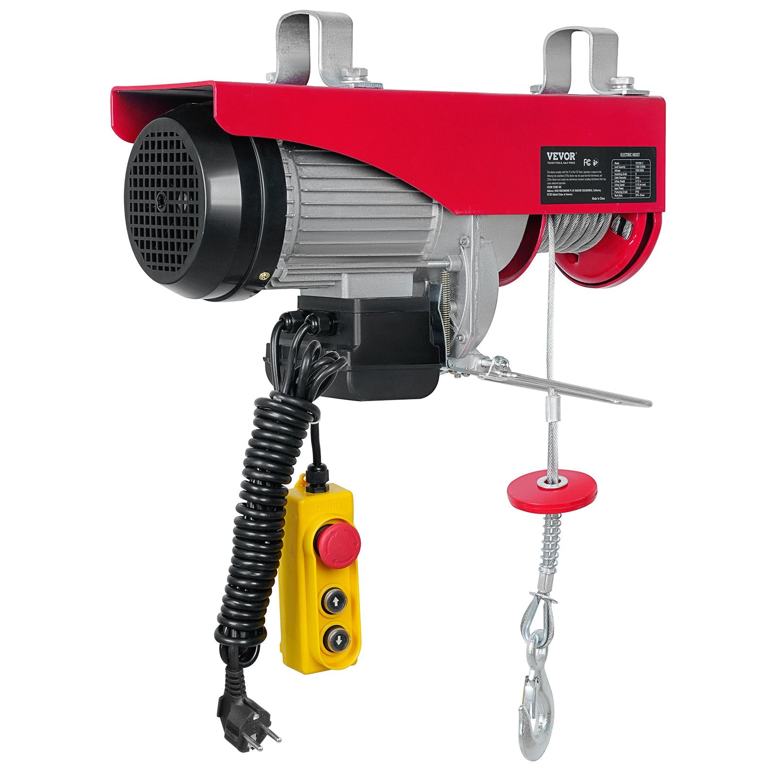 Elektrinė gervė VEVOR 1600W, 1000 kg keliamoji galia