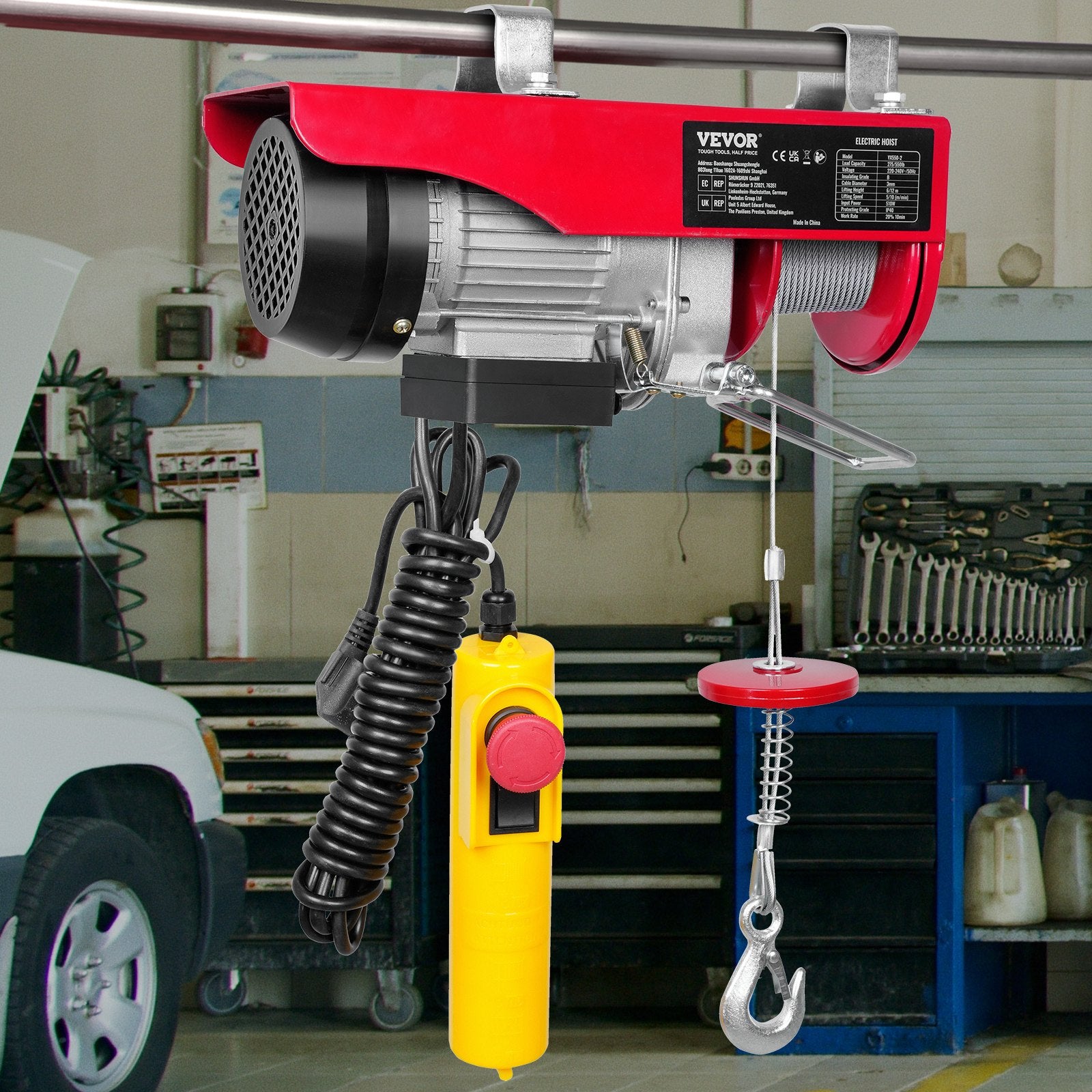 Elektrinė gervė VEVOR 510W, 250 kg keliamoji galia