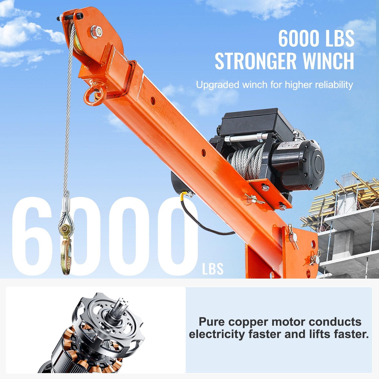 Elektrinis kranas pikapui VEVOR HXCZDJ-02, 998 kg