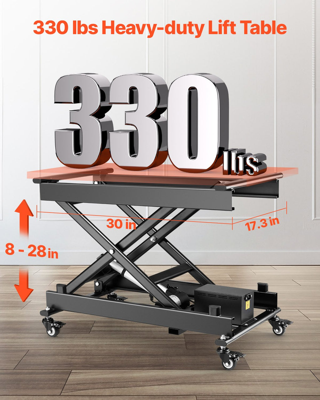 Elektrinis kėlimo stalas VEVOR JZ-DD150, 150 kg keliamoji galia