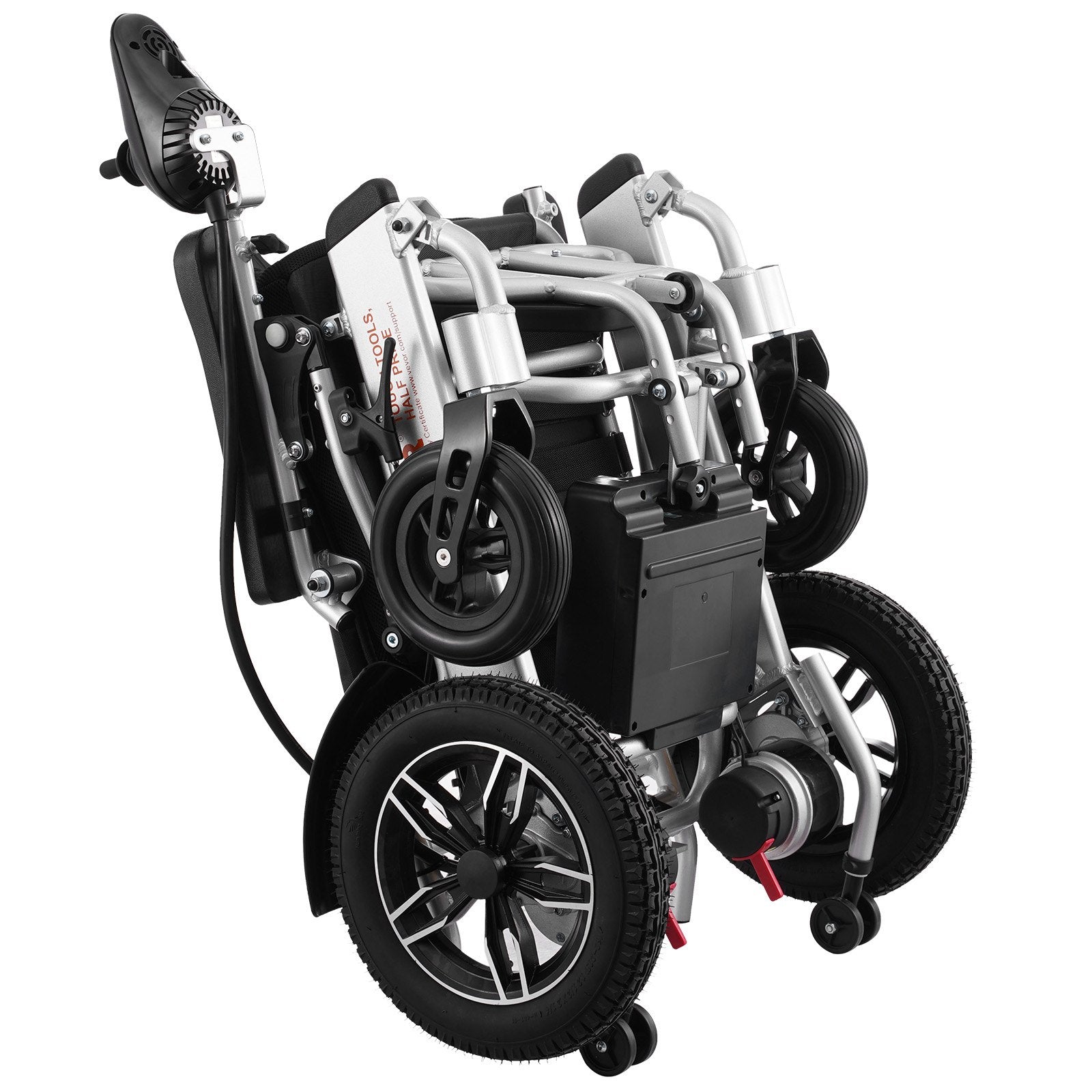 Sulankstomas elektrinis neįgaliojo vežimėlis VEVOR JRWD6012, 136 kg apkrova
