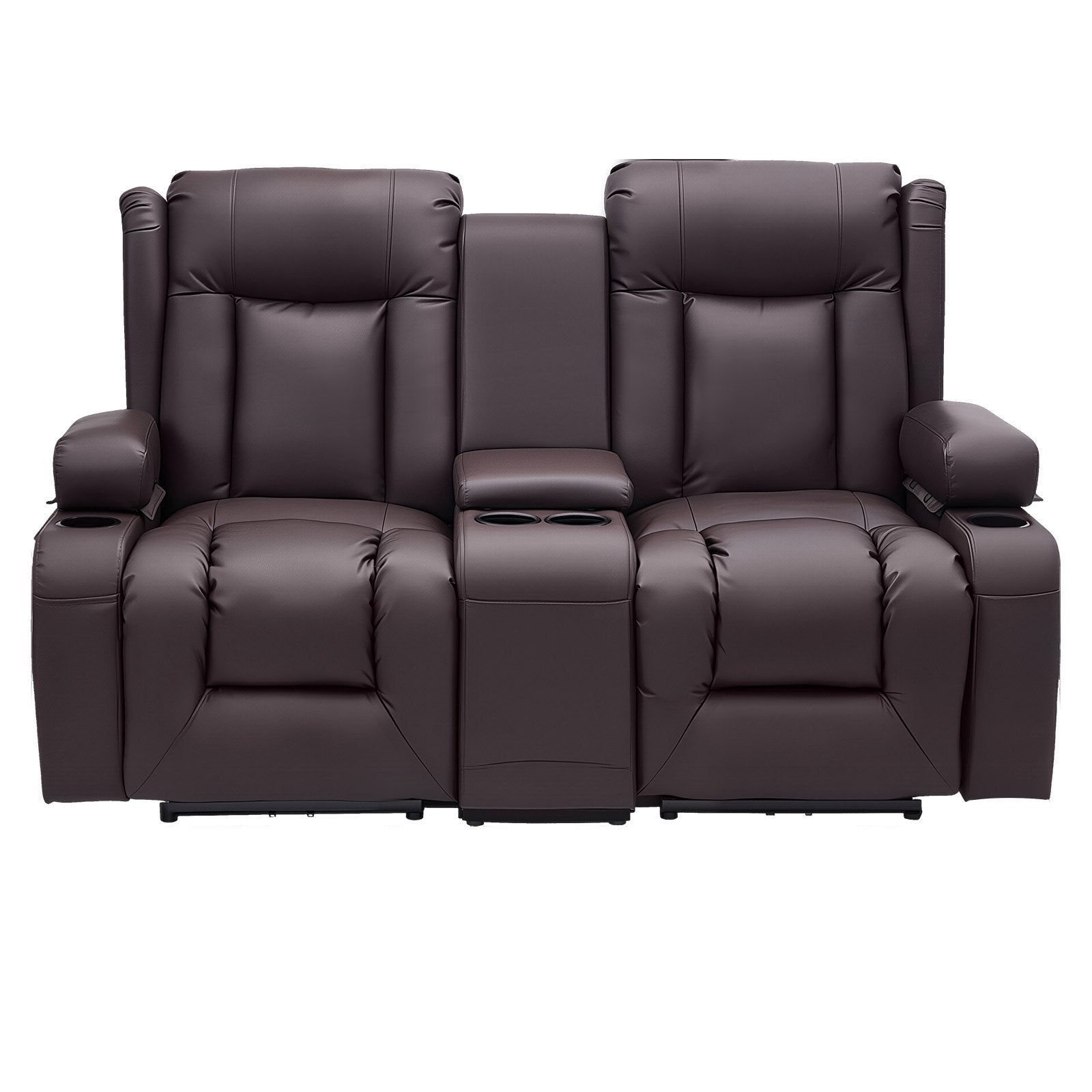 Dvivietė atlošiama sofa VEVOR SX-81673M, su vidine konsule