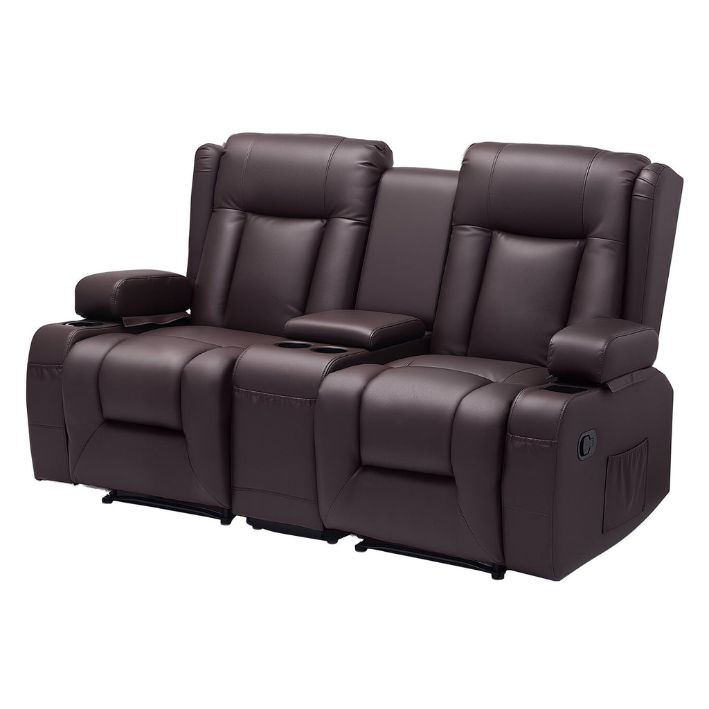Dvivietė atlošiama sofa VEVOR SX-81673M, su vidine konsule