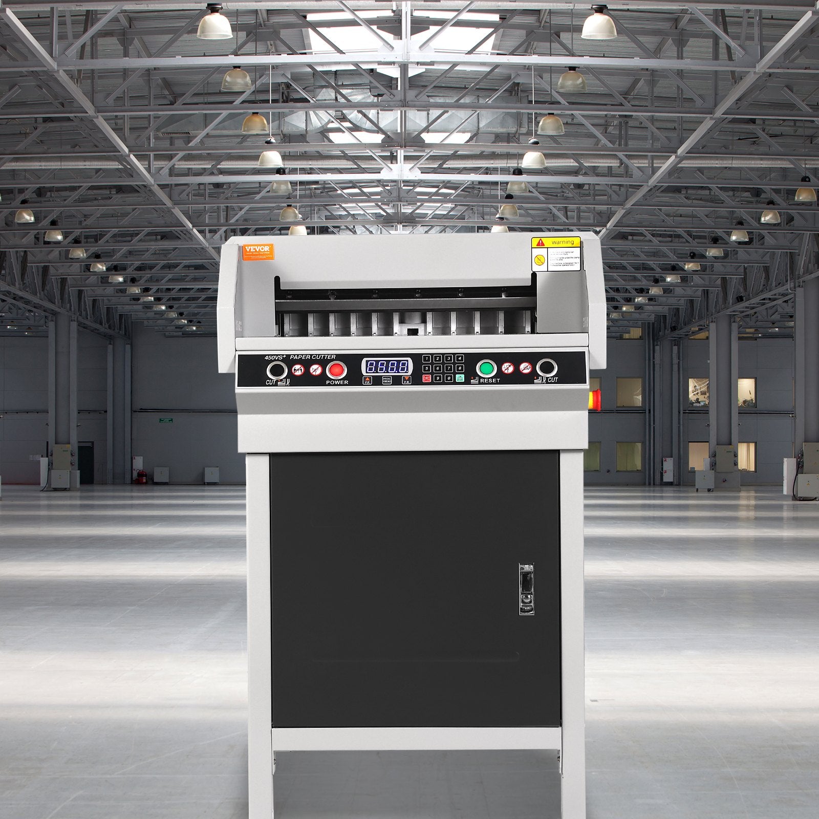 Elektrinė popieriaus pjaustyklė VEVOR 450VS+, 450 mm pjovimo plotis