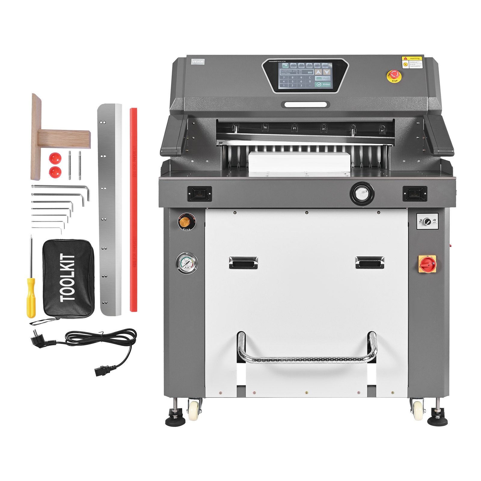 Elektrinė popieriaus pjaustyklė VEVOR H6810L, 660 mm pjovimo plotis