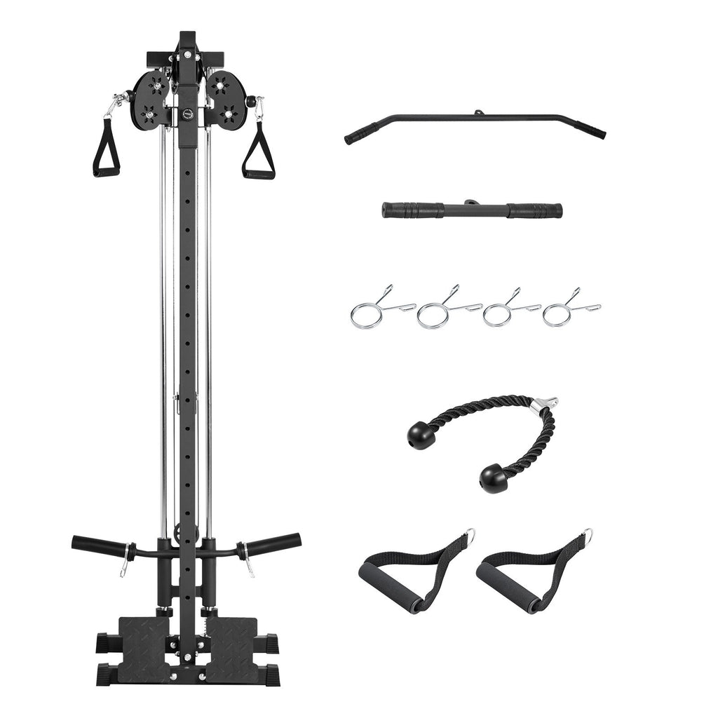 Vertikalių ir horizontalių traukų treniruoklis VEVOR HM2905B, 227 kg apkrova