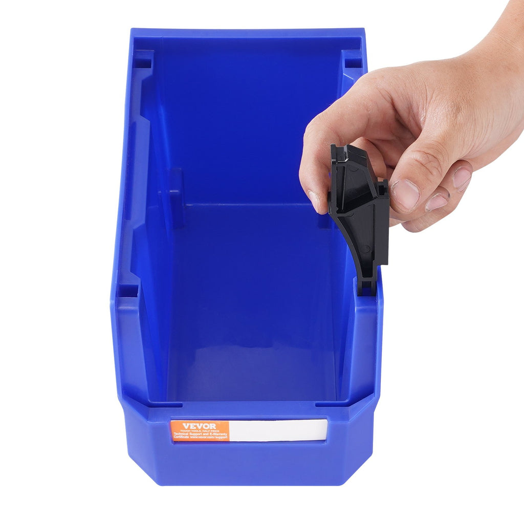 Plastikinės sandėliavimo dėžės VEVOR V3, 12 vnt. rinkinys