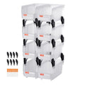 Plastikinės sandėliavimo dėžutės VEVOR V3-Clear-8, 8 vnt. rinkinys