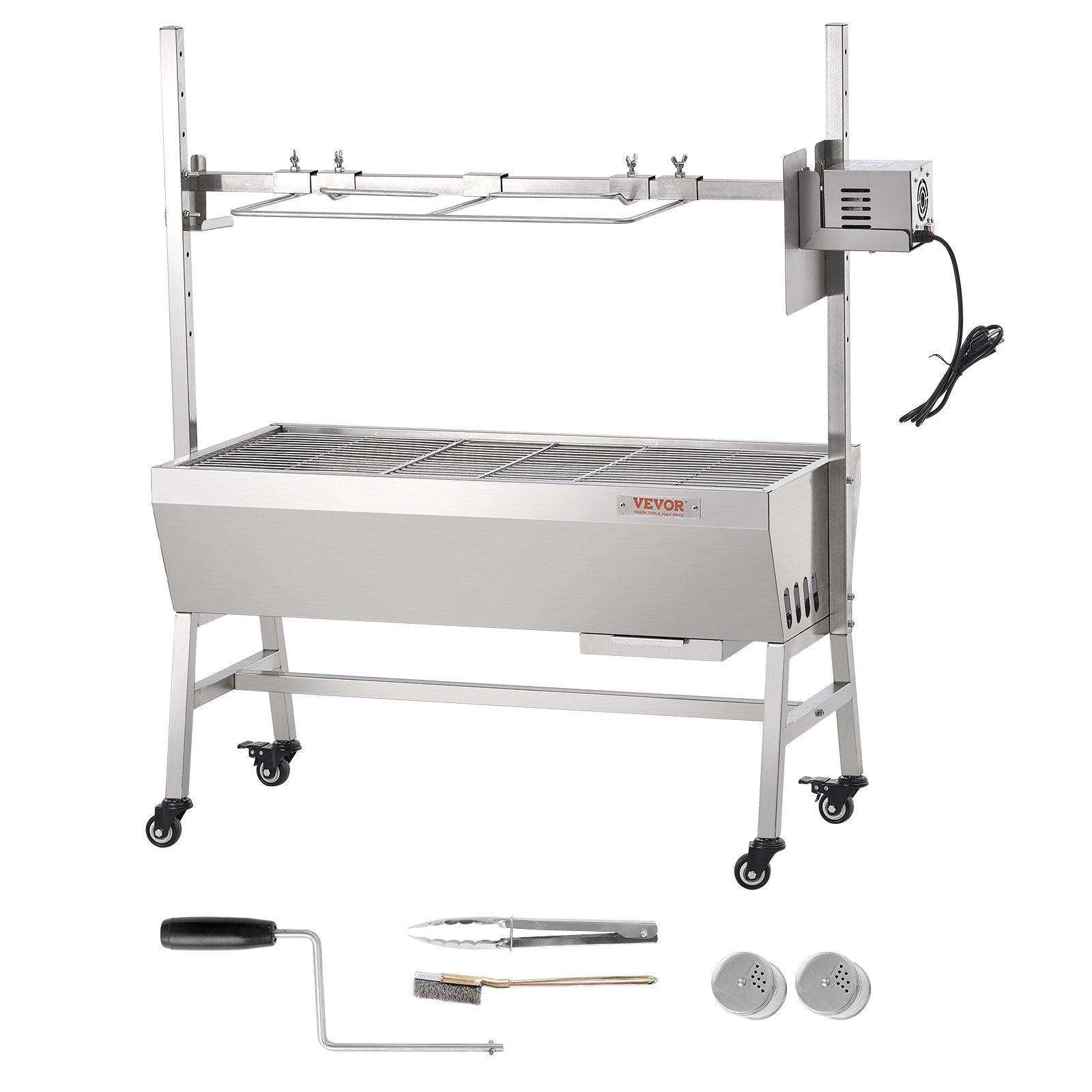 Elektrinis kepsninės iešmas su stovu VEVOR JY-MY-KYLCG-35-220, 40 kg keliamoji galia