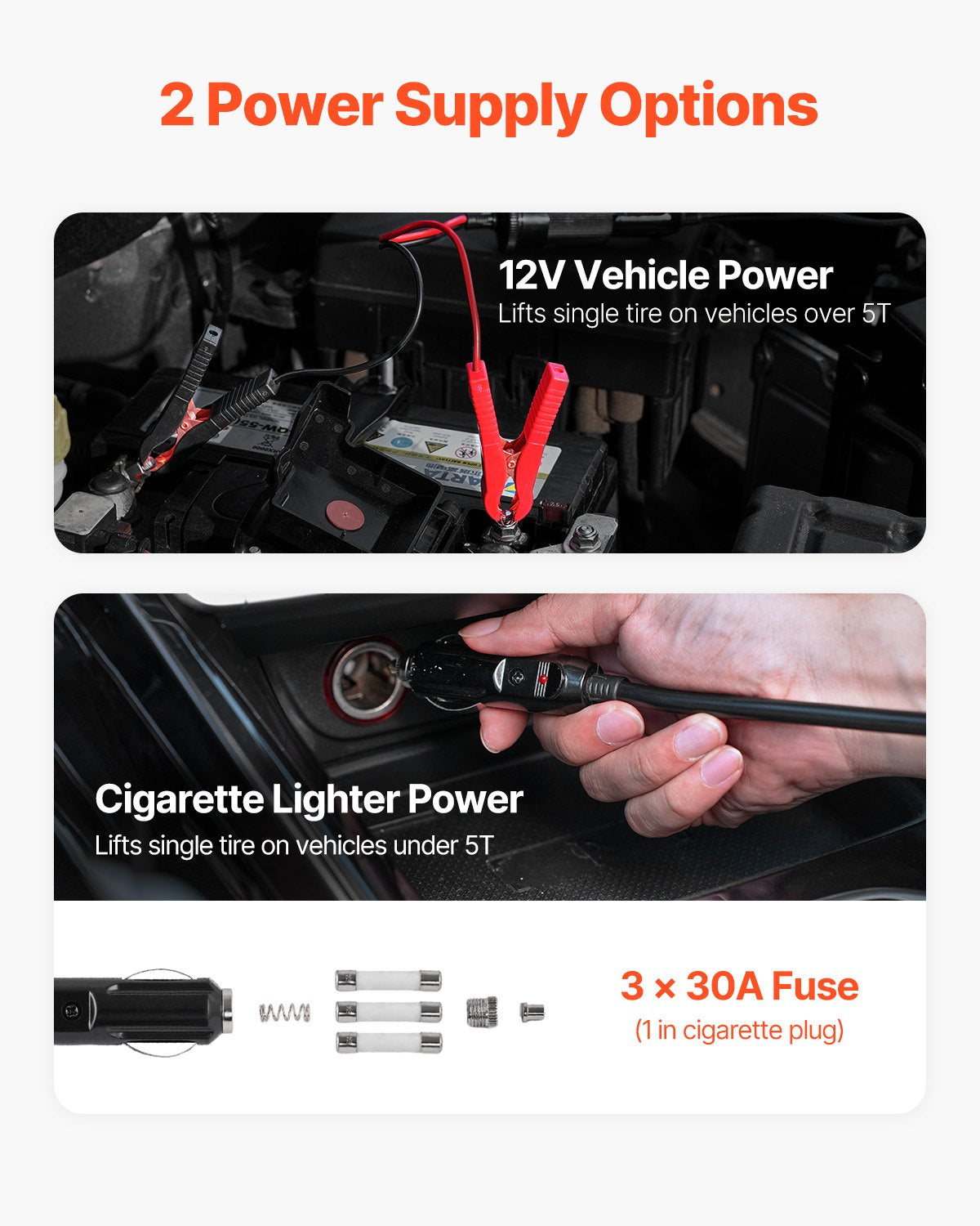 Elektrinis automobilinis domkratas VEVOR ZSY01-3, 5 tonos