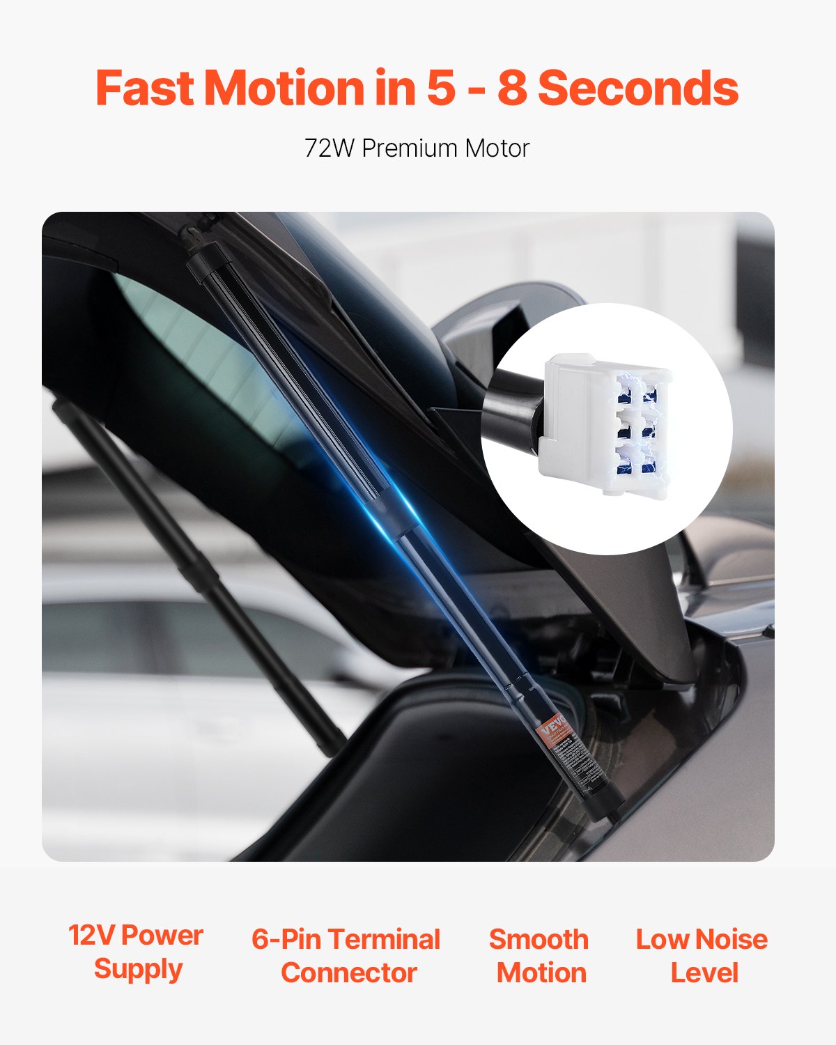 Elektriniai bagažinės keltuvai VEVOR Toyota Highlander (2014-2019), 2 vnt.