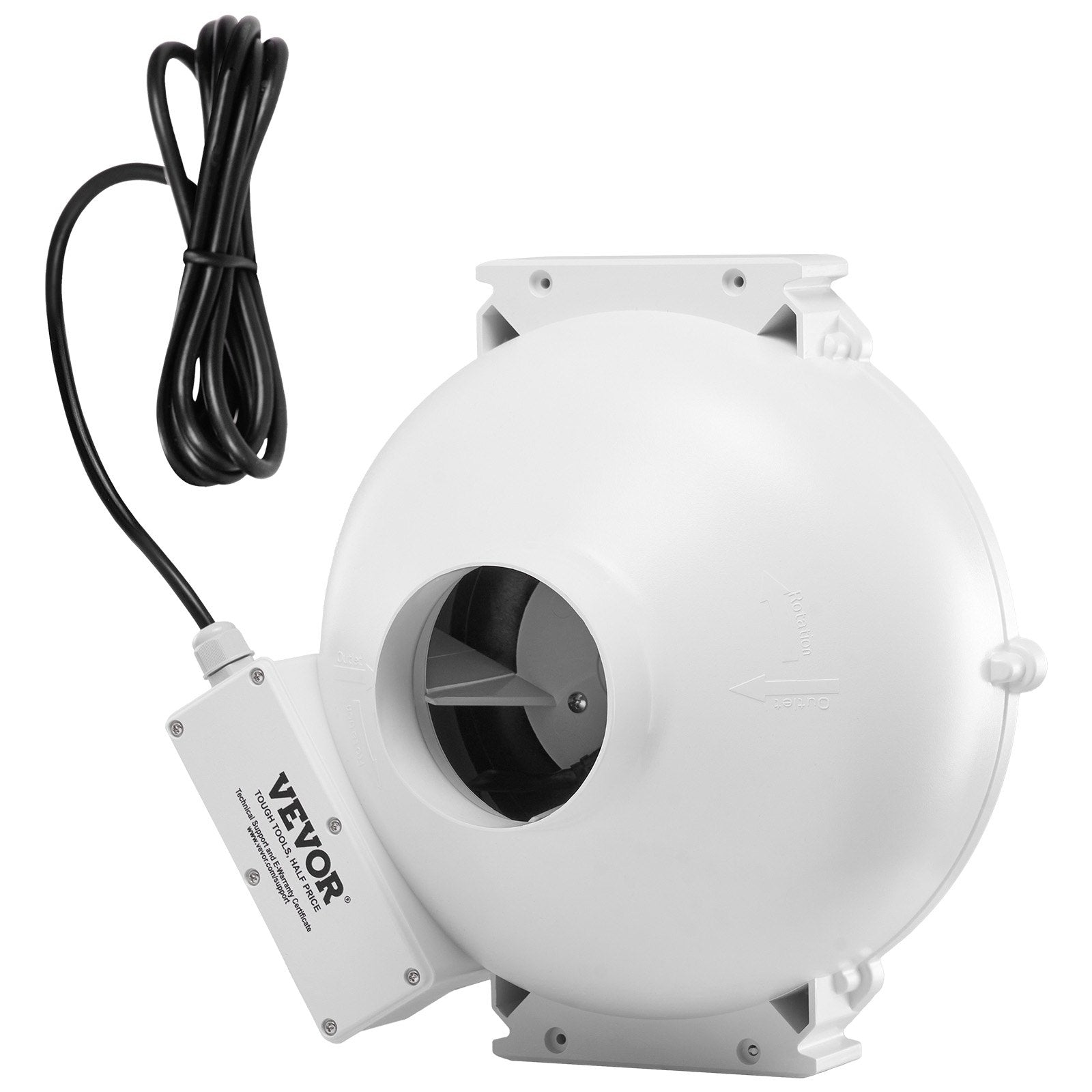 Radono šalinimo ventiliatorius VEVOR HEE-100P, 260 CFM