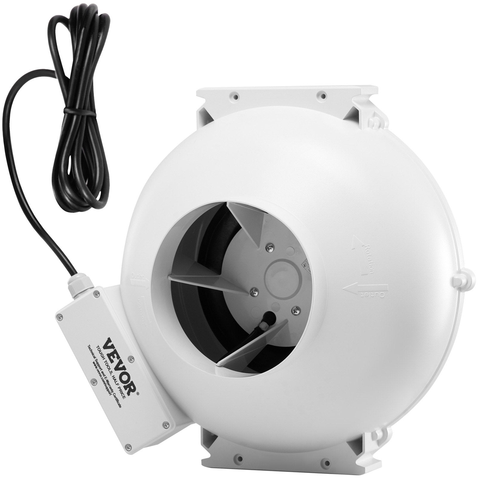 Radono šalinimo ventiliatorius VEVOR HEE-150P, 380 CFM