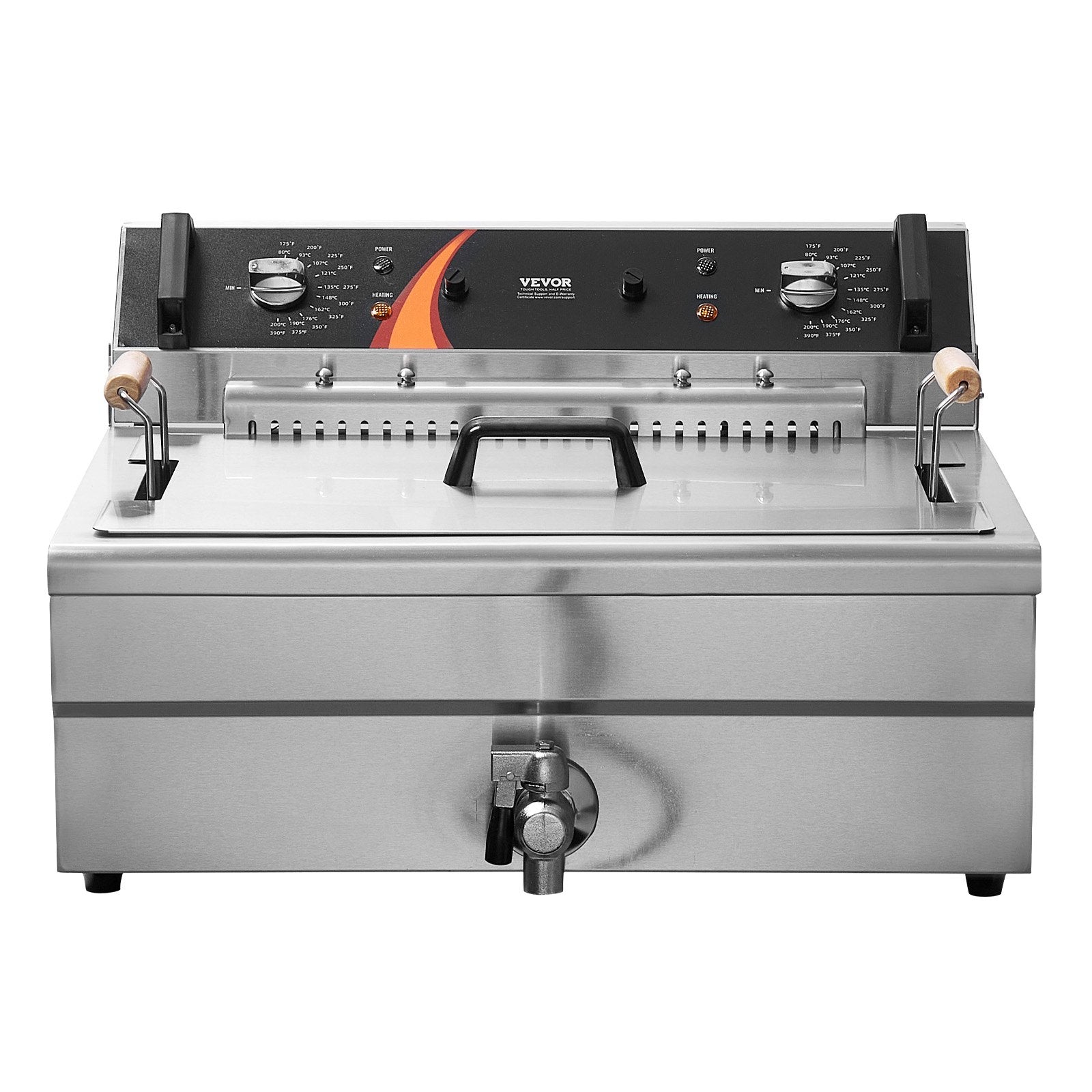 Elektrinė gruzdintuvė VEVOR EF-201S, 3000 W