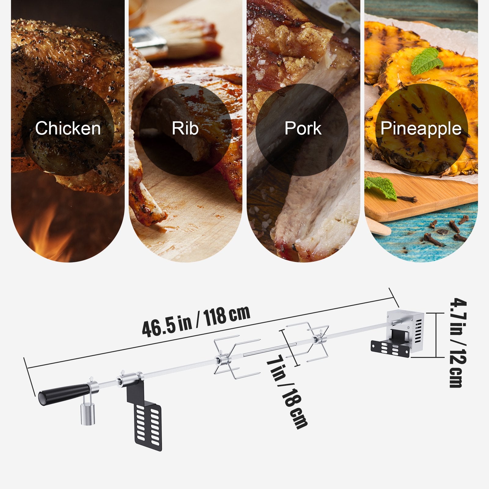 Universalus kepsninės iešmo rinkinys VEVOR JY-MY--DG1080-120, 12 kg apkrova