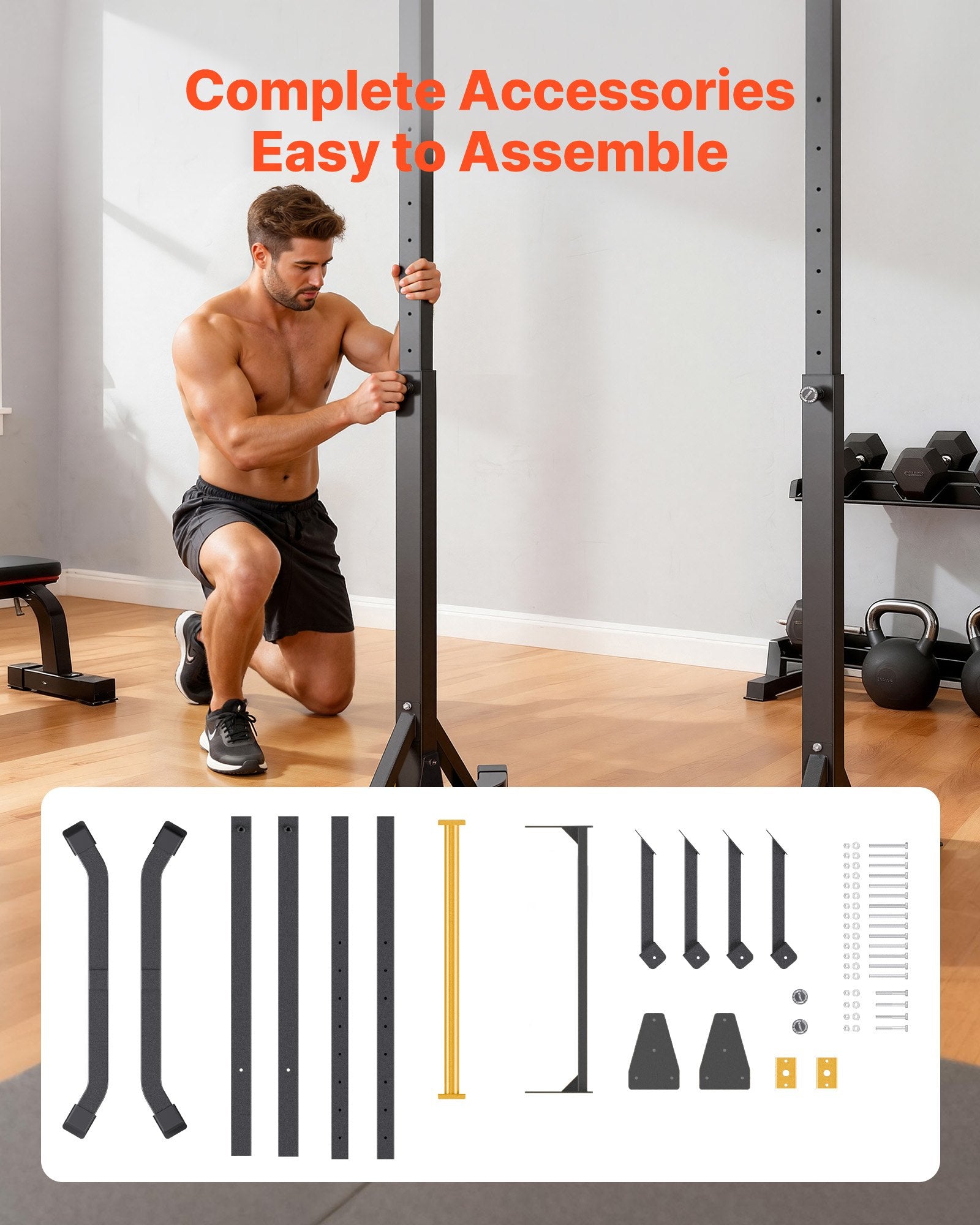 Prisitraukimų skersinis VEVOR SJ6010F, 150 kg keliamoji galia