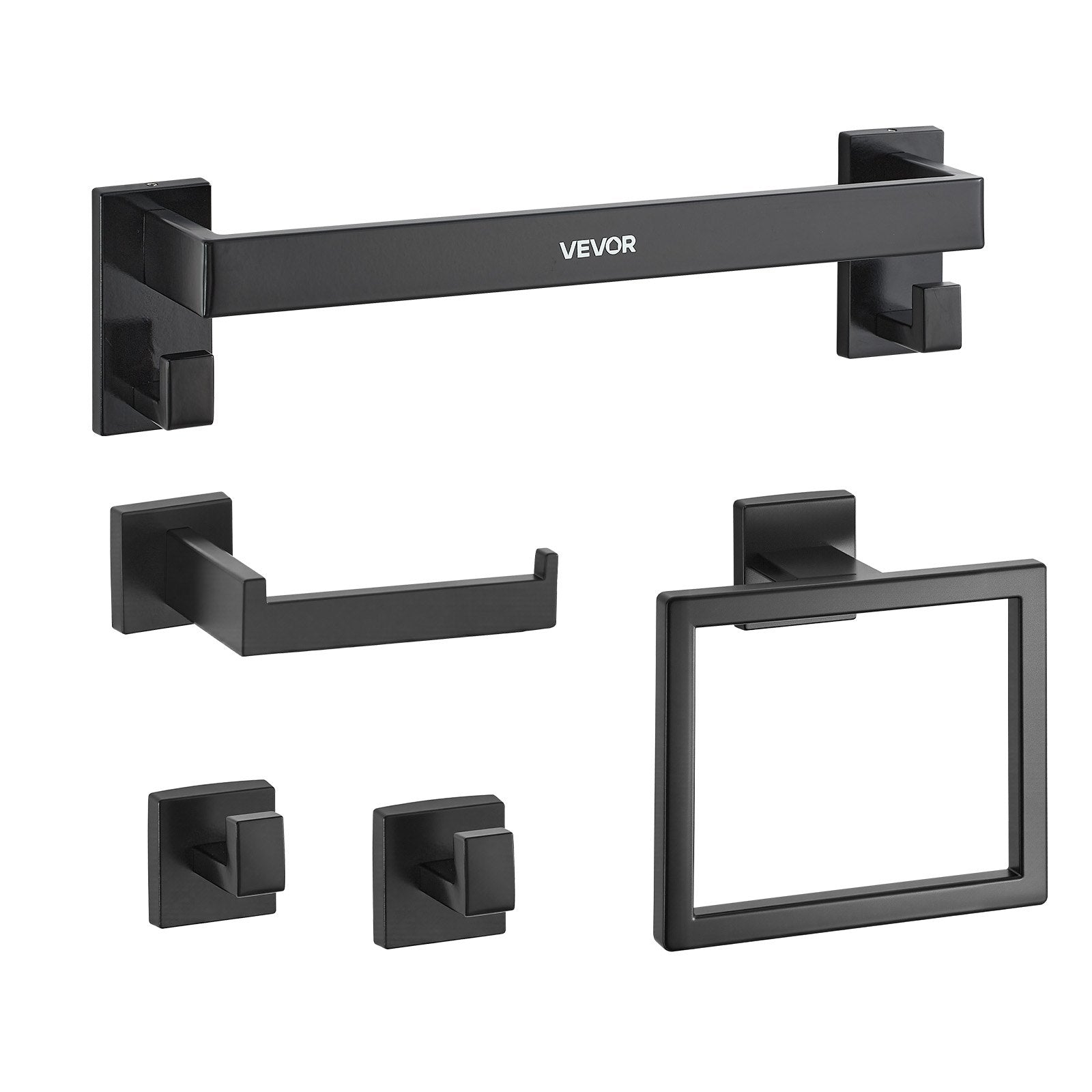 Vonios kambario aksesuarų rinkinys VEVOR 822147, 5 dalių