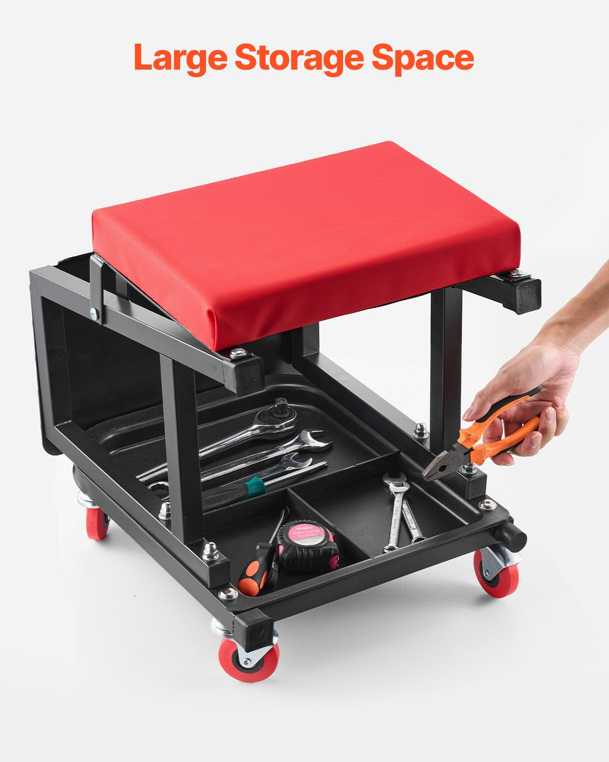 Mechaniko kėdė-laiptelis VEVOR XF8W218, 136 kg keliamoji galia