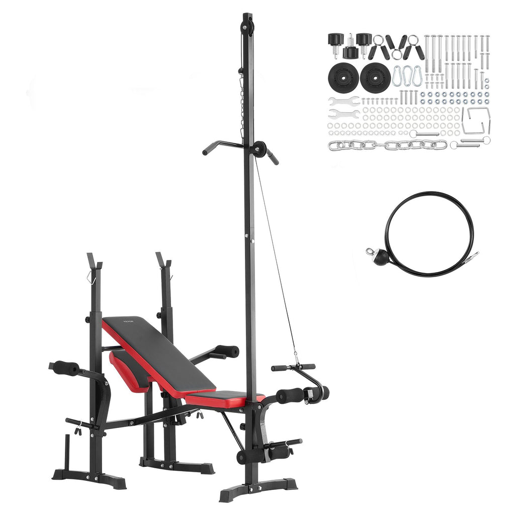 Daugiafunkcis svorių kilnojimo suoliukas VEVOR YFBH-64D, 272 kg apkrova