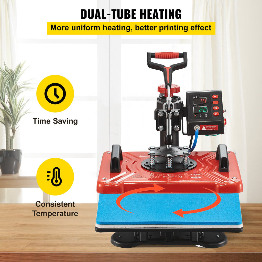 Termopresas VEVOR 10 in 1, 1000W, 30,5x38,1 cm