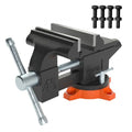 Stalinis spaustuvas VEVOR 4.5 Bench Vise, 114 mm pločio žiotys