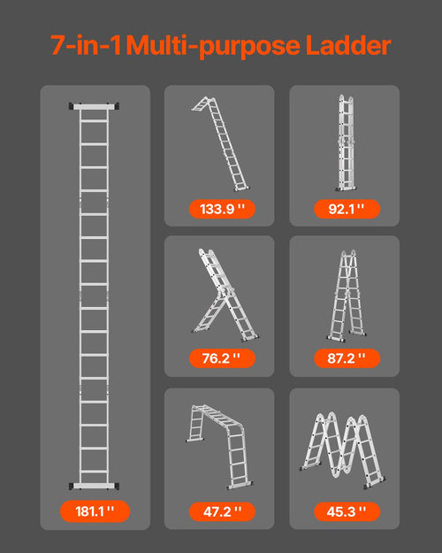Daugiafunkcinės kopėčios VEVOR KMP404, 4,7 m