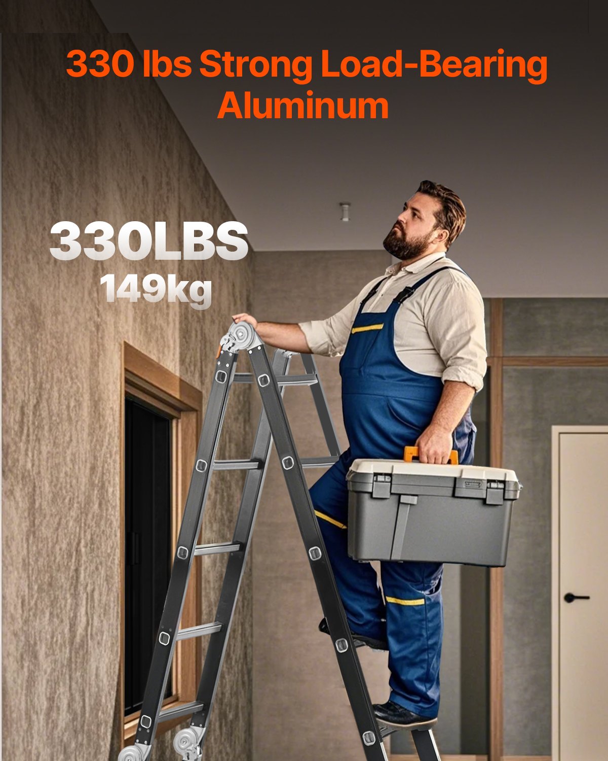 Daugiafunkcinės kopėčios VEVOR KMP405A, 5,8 m