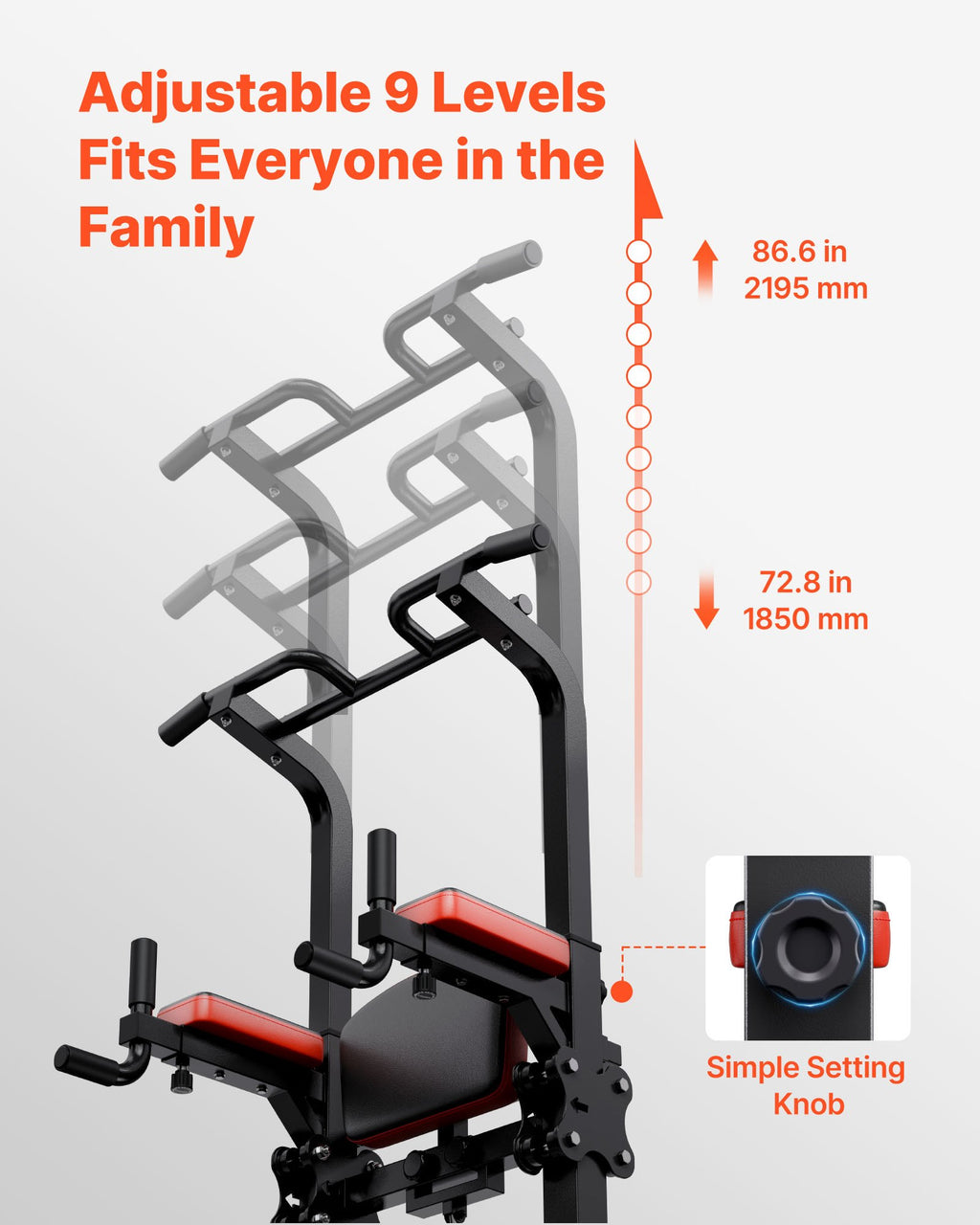 Prisitraukimų skersinis VEVOR SJ82, 150 kg apkrova