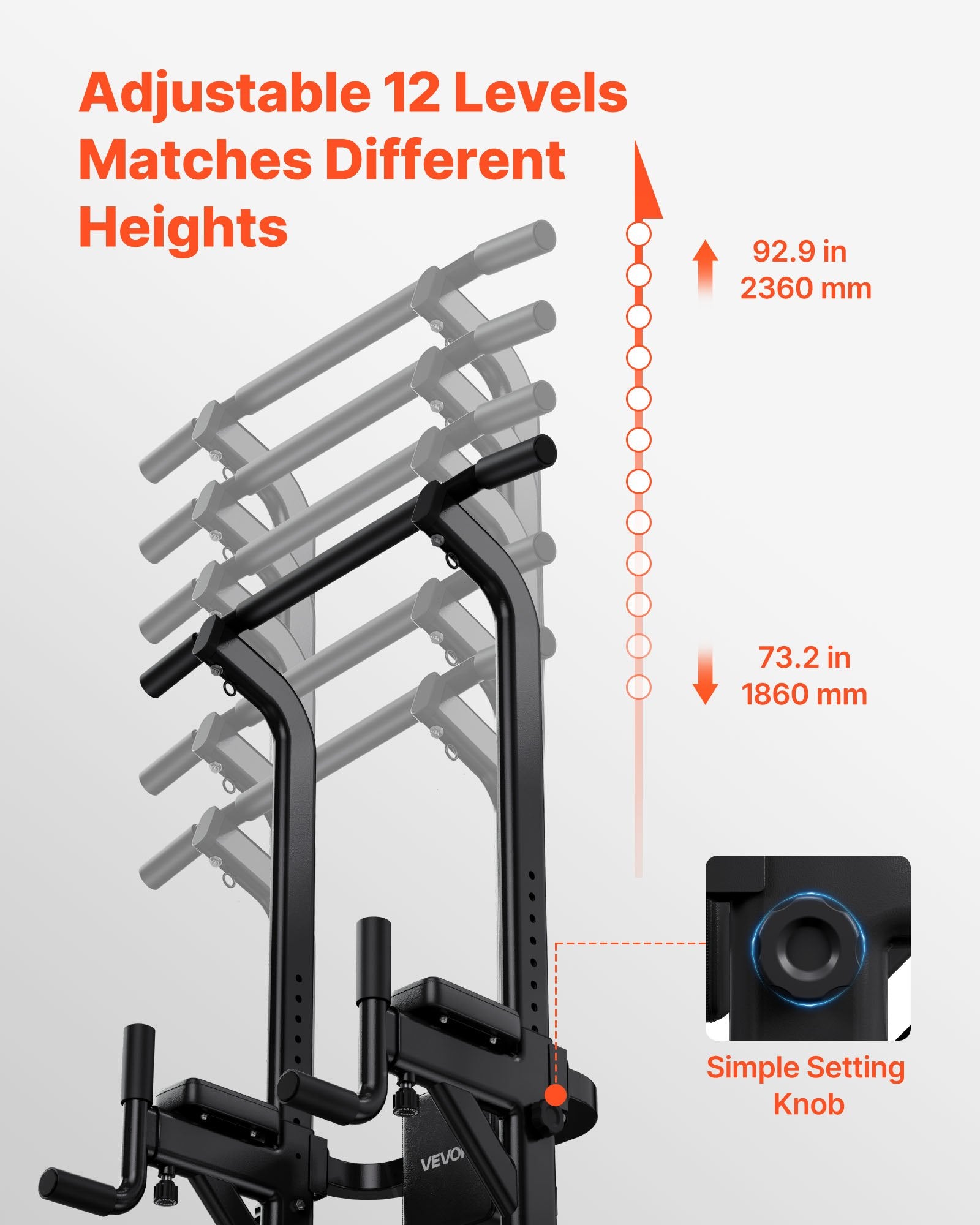 Sporto treniruoklis (Power Tower) VEVOR SJ80, 150 kg